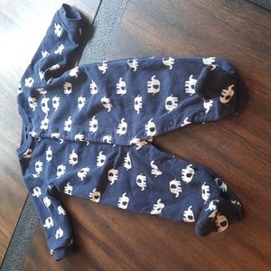 Elephant footie Carter's pajamas size 9 months
